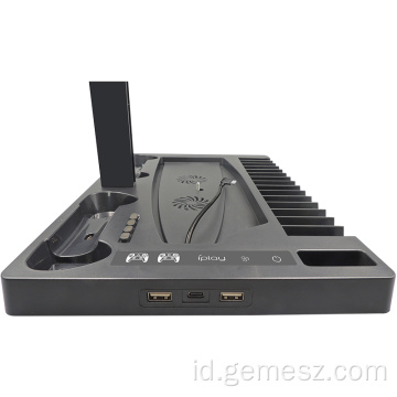 Cooling Fan Charging Station Stand Vertikal untuk PS5